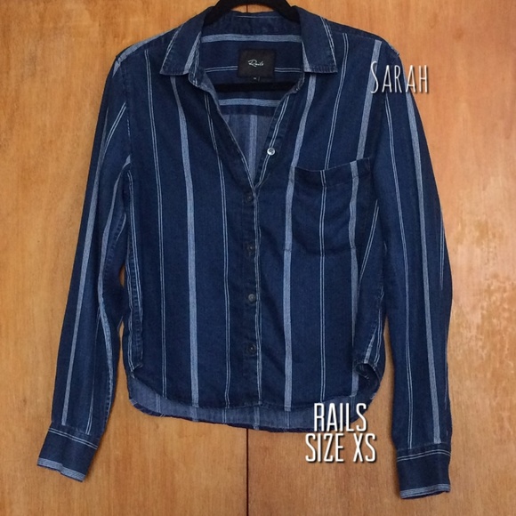 Rails Striped Button Down Shirt - Picture 3 of 4